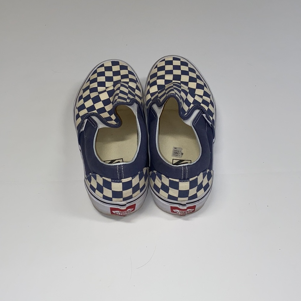 Blue/grey checkered Vans - Picture 2 of 3